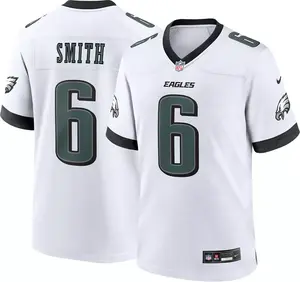 Мужская белая игровая майка Nike Philadelphia Eagles DeVonta Smith #6