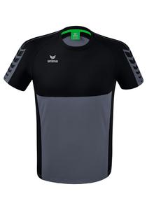 Рубашка erima Six Wings T Shirt, сланцево-серый/черный
