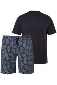 Короткая пижама Men Plus, темно-синий