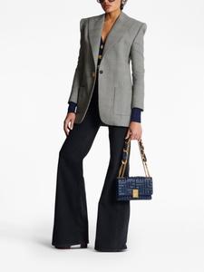 Balmain шерстяной однобортный блейзер, серый