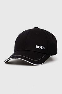 Хлопковая бейсболка Boss Green, черный