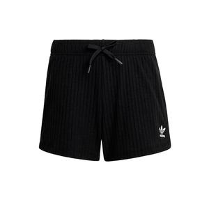 Брюки свободного кроя ADIDAS ORIGINALS Ribbed Shorts, черный