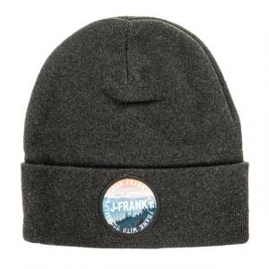 Шапка с пришитой этикеткой спереди jfbn18w01 мужчина John Frank, серый