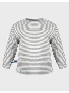 Детская рубашка с длинными рукавами, цвет серый меланж OrganicEra