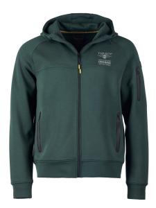 TOP GUN Оливковый худи на молнии