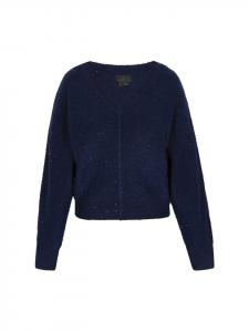 Женский свитер темно-синего цвета DreiMaster