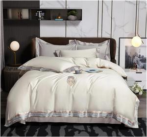 Generic Комплект постельного белья из египетского хлопка с вышитой каймой