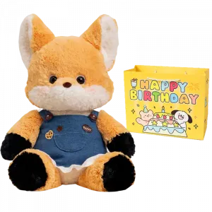 Милый плюшевый лисенок в лесу, плюшевая кукла, высота 50см Enlightenment