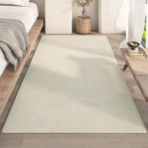 AOVOC Ковер 200х300 см для спальни/гостиной в японском стиле wabi-sabi, полосатый, с римским узором