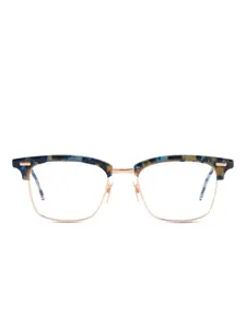 Очки в квадратной оправе черепаховой расцветки Thom Browne, золотистый