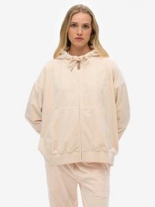 Толстовка с молнией Country Club из велюра Superdry, Pink