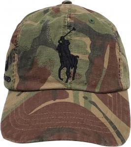Polo Ralph Lauren Men's Cotton Chino Hat, Camo (Black Logo)