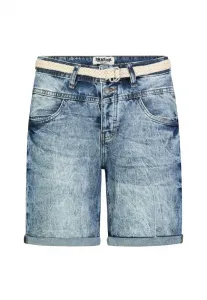 Джинсовые шорты-бермуды с принтом gürtel Sublevel, Middle-Blue