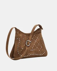 Сумка из искусственной кожи с вырубкой, средняя Desigual, песочный