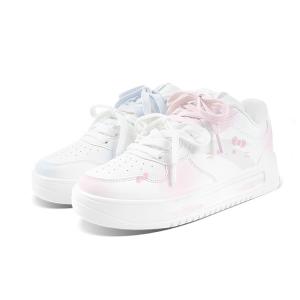 ANTA Расслабленные нескользящие устойчивые к истиранию низкие скейтборд кроссовки unisex blue pink mismatched