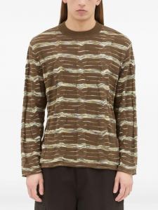 Brain Dead фактурная толстовка, коричневый