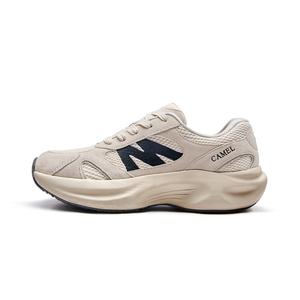 CAMEL Дышащие низкие кроссовки для бега и повседневной носки с эффектом увеличения роста мужские черные, цвет Black