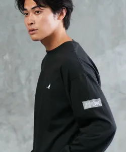 Футболка с длинными рукавами и увеличенным логотипом KANGOL из плотного хлопка (весна/лето 2016)