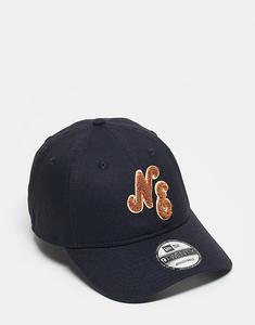Кепка с нашивкой-логотипом New Era 9twenty темно-синего цвета