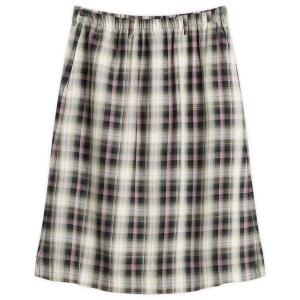 Фланелевая юбка в клетку «Изетта» Acne Studios, черный & зеленый