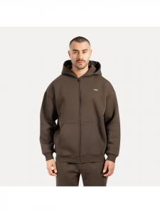 Толстовка Cedrik Zip Hoodie коричневого цвета SMILODOX