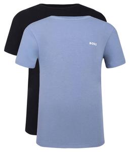 Футболка детская Boss Kidswear облегающего кроя 2 шт, черный/синий
