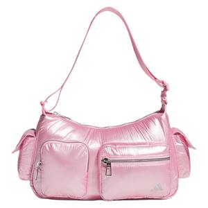 Adidas Прозрачная розовая полиуретановая сумка кроссбоди через плечо, Clear Pink