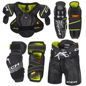 CCM Tacks XF Pro комплект защиты для хоккея: нагрудник, налокотники и наколенники, перчатки, 4 предмета, детский, M (рост 102-122 см)