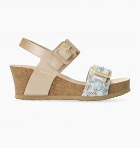 Women's Lissia Lightweight Walking Wedge Sandal In Platinum Perla MEPHISTO, платиновый