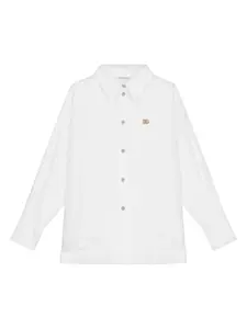 Рубашка с логотипом Dolce & Gabbana Kids, белый