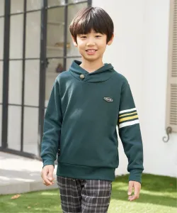 Толстовка с воротником-шалью и пуговицами Concho (120~160 см) Ikka, цвет Dark Green