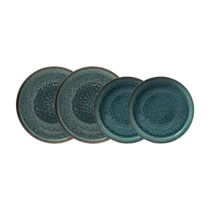 Набор тарелок Villeroy & Boch Crafted Breeze, 4 предмета, темно-зеленый