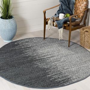 SAFAVIEH Vintage Leather Collection ковер 183 x 183 см ручной работы light grey/charcoal VTL388B современный кожаный