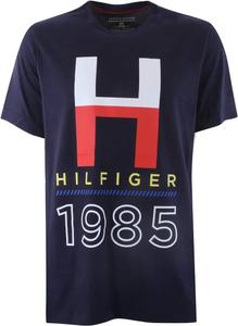 Мужская футболка Tommy Hilfiger с короткими рукавами и круглым вырезом с графическим принтом, Dark Navy/Heather Graphic Print