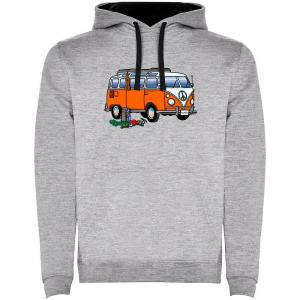 Худи Kruskis Hippie Van Climbing Two-Colour, серый