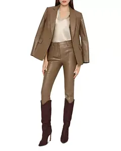 Брюки из искусственной кожи Rue Milly, коричневый