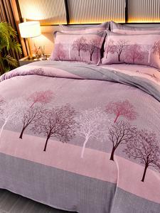 MIDO HOUSE Комплект постельного белья 4 предмета, простыня 200 см, пододеяльник 220x240 см