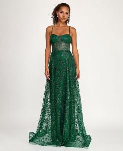 Платье для юниоров, украшенное блестками и пайетками, с открытой спиной Say Yes, Hunter