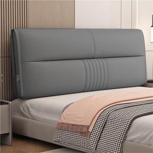 WiaEugr Подушка прикроватная кожаная темно-серая Dark Gray