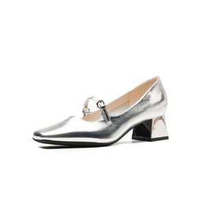 Zomila Женские туфли на платформе с массивным каблуком серебристые, цвет Silver