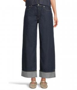 Джинсы Madewell Low Slung Baggy Rinse With Cuff In Rinse Wash, цвет Rinse Wash