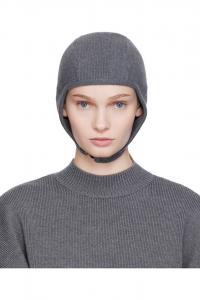 Jean Paul Gaultier Серая шапка-бини с подвязкой