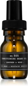 500 средств по уходу за бородой и усами № 505, кондиционирующее масло для бороды Depot, leather & wood 30 мл