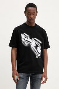 Хлопковая футболка Karl Lagerfeld Jeans, черный