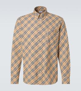 Рубашка из хлопкового поплина Burberry Check Burberry, Sand Ip Check