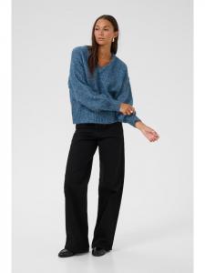 Kaffe Свободный вязаный свитер Katrina в цвете Bering Sea Melange