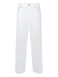 Джинсы прямого кроя на пуговицах Haikure, белый