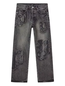 Джинсы P011 с пайетками Purple Brand, черный