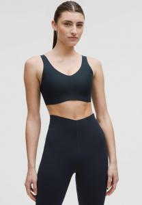 Спортивный бюстгальтер средней поддержки GLOW UP lululemon, темно-синий