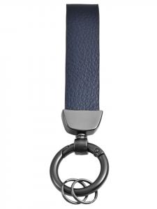 Adeliás Универсальный кулон - кожаный брелок для ключей синего цвета